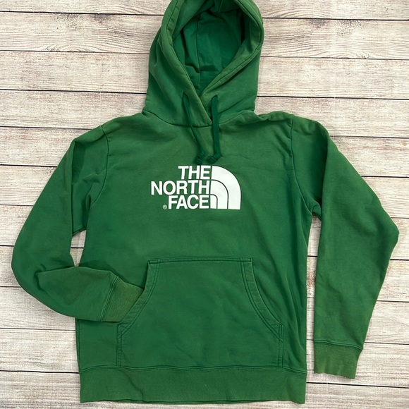 The North Face Other - The North Face Kelly green hoodie sweatshirt front pocket print on front medium